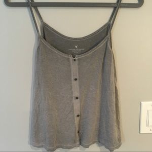 American Eagle gray cropped tank
